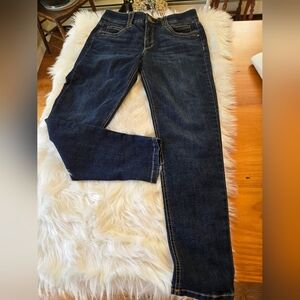 Democracy Women's Dark Blue Stretch Jeggings with Elastic Waistband